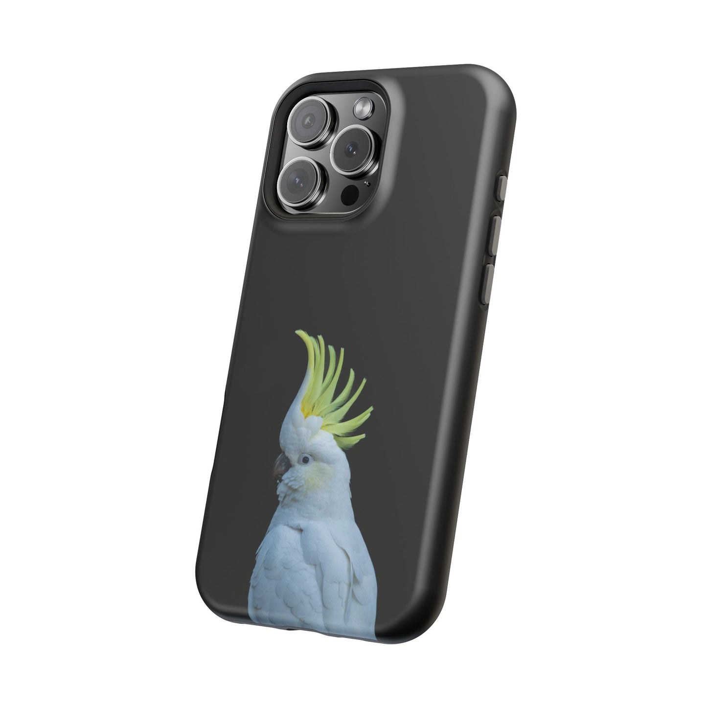 Sulphur Crested Cockatoo - Magnetic Impact-Resistant Phone Case - Fono Caso x EstebantheNatureman - Wildlife Case - Gift for Bird Lovers