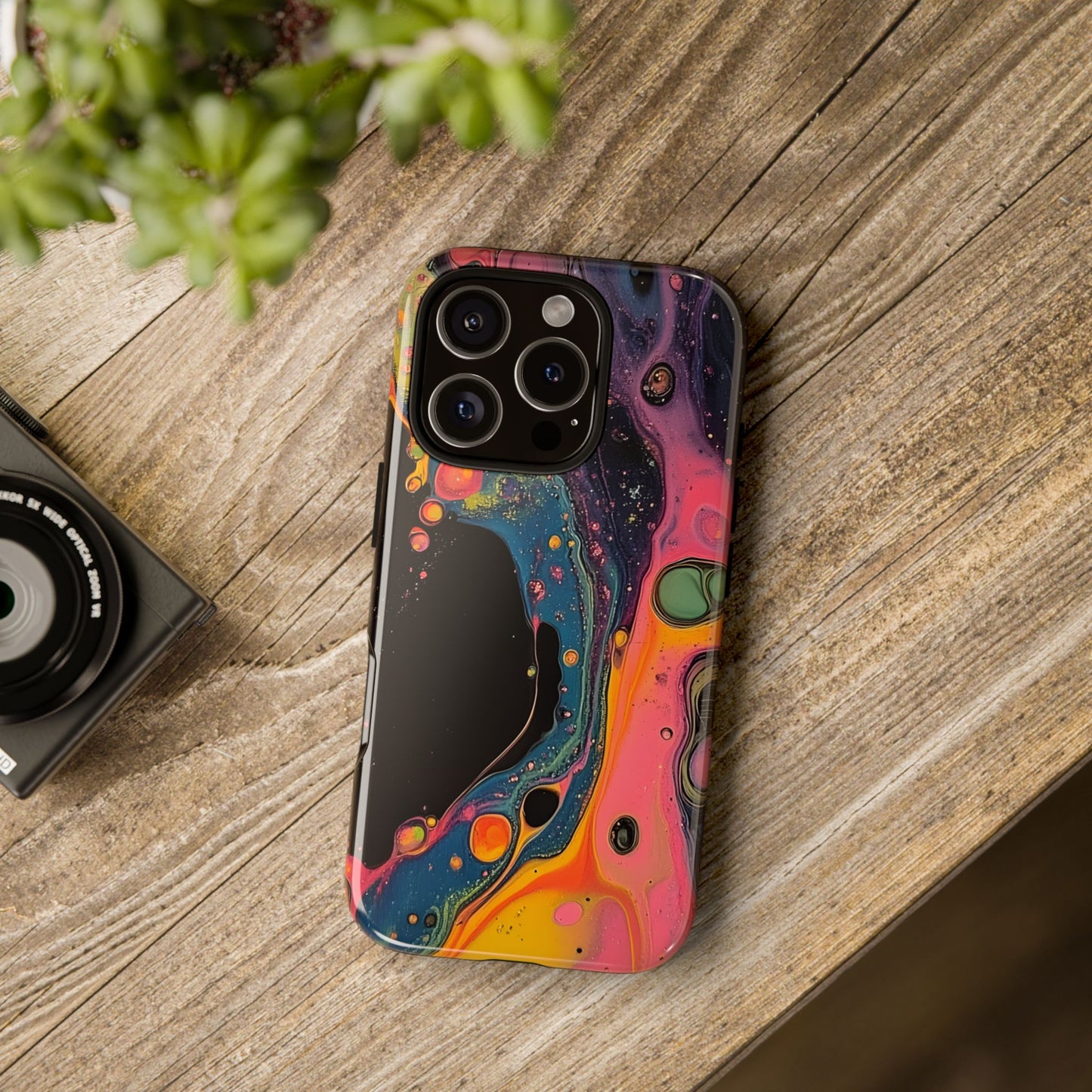 Psychedelic Modern Abstract_8 Customizable Tough Phone Case for iPhone 16, 15 Pro Max, Samsung S24 Ultra, Pixel 7 & more