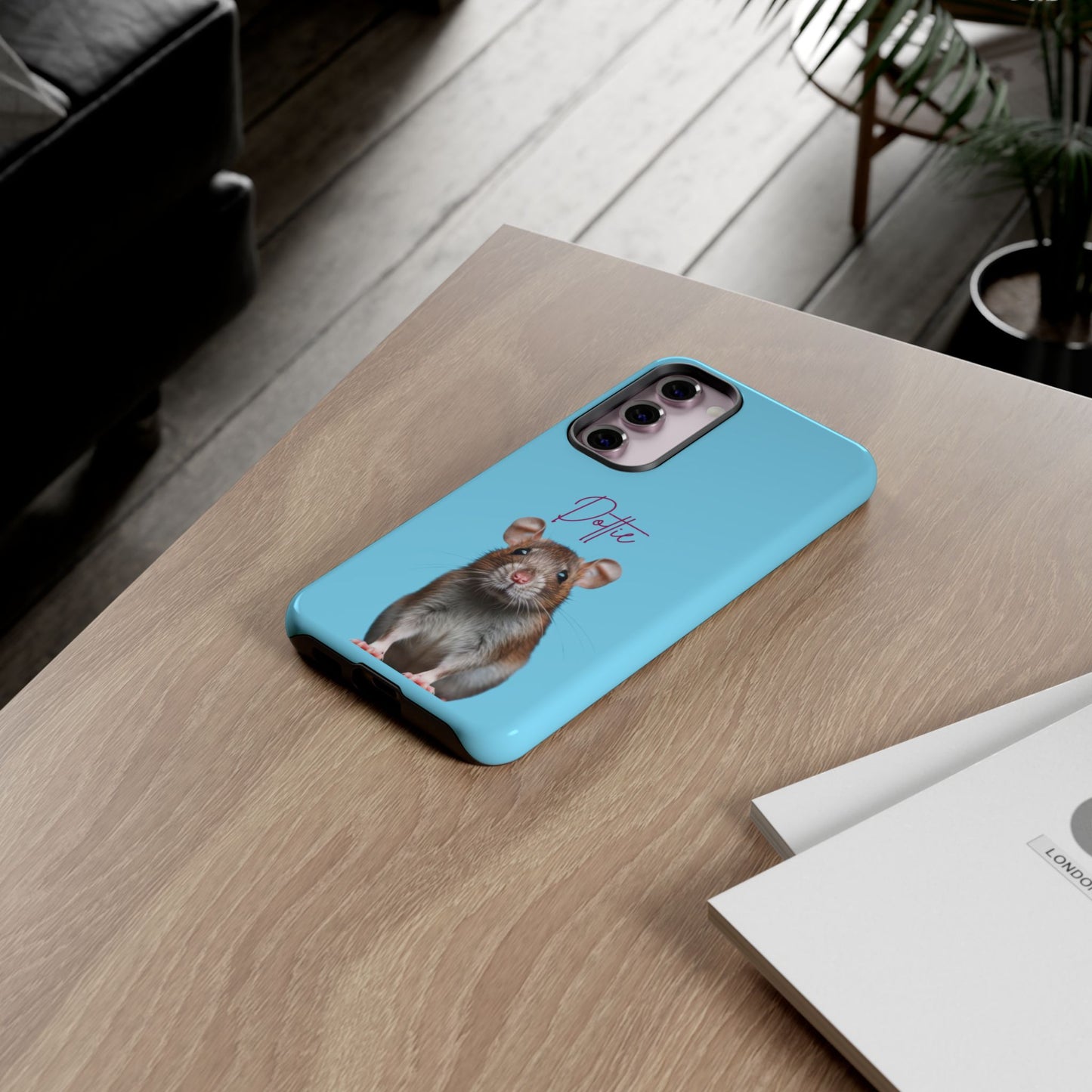 Customizable Pet Tough Phone Case Your Pet Photo or Digital Painting with Name_8 iPhone 16, 15 Pro Max, 15 Plus, Samsung S24 Ultra, Pixel 7