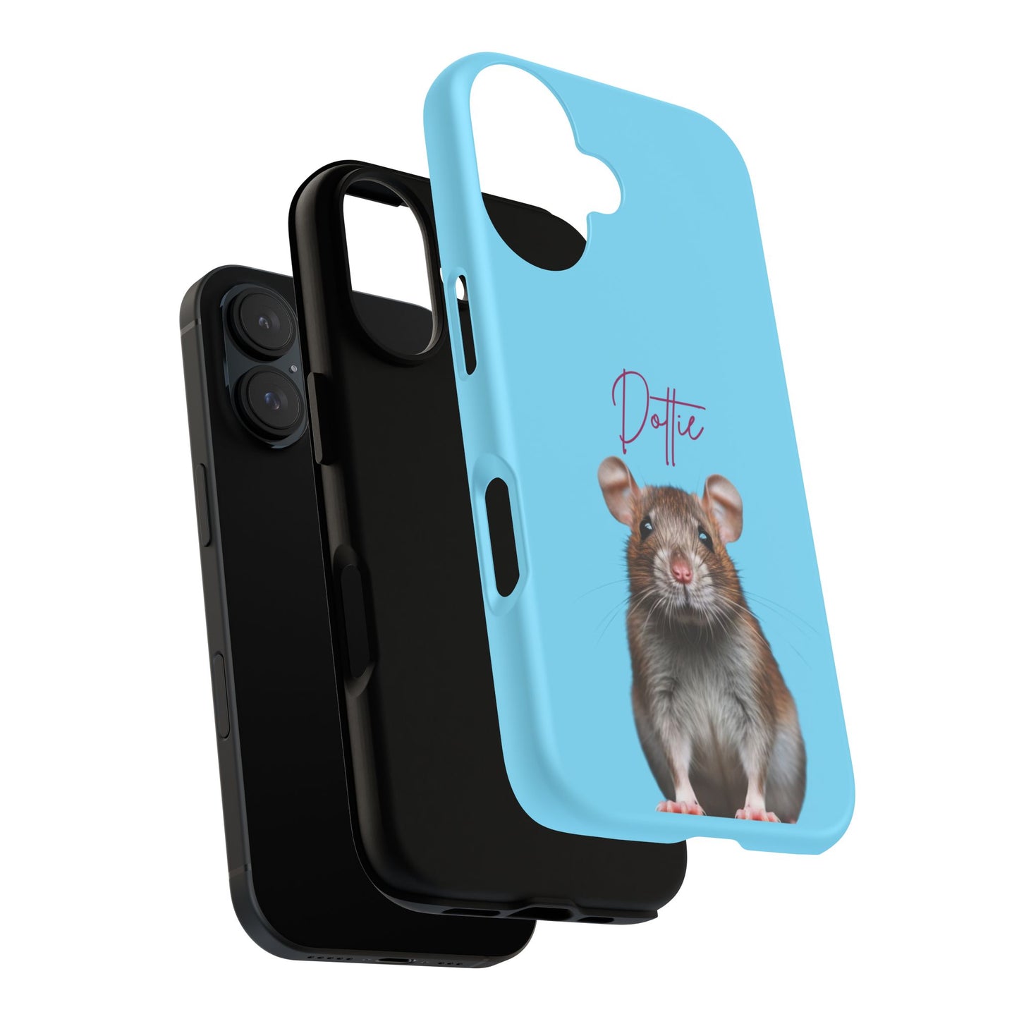 Customizable Pet Tough Phone Case Your Pet Photo or Digital Painting with Name_8 iPhone 16, 15 Pro Max, 15 Plus, Samsung S24 Ultra, Pixel 7