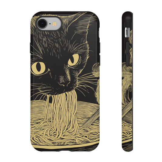 Cute Cat Illustration_4 Customizable Tough Phone Case for iPhone 16, 15 Pro Max, Samsung S24 Ultra, Pixel 7 & more