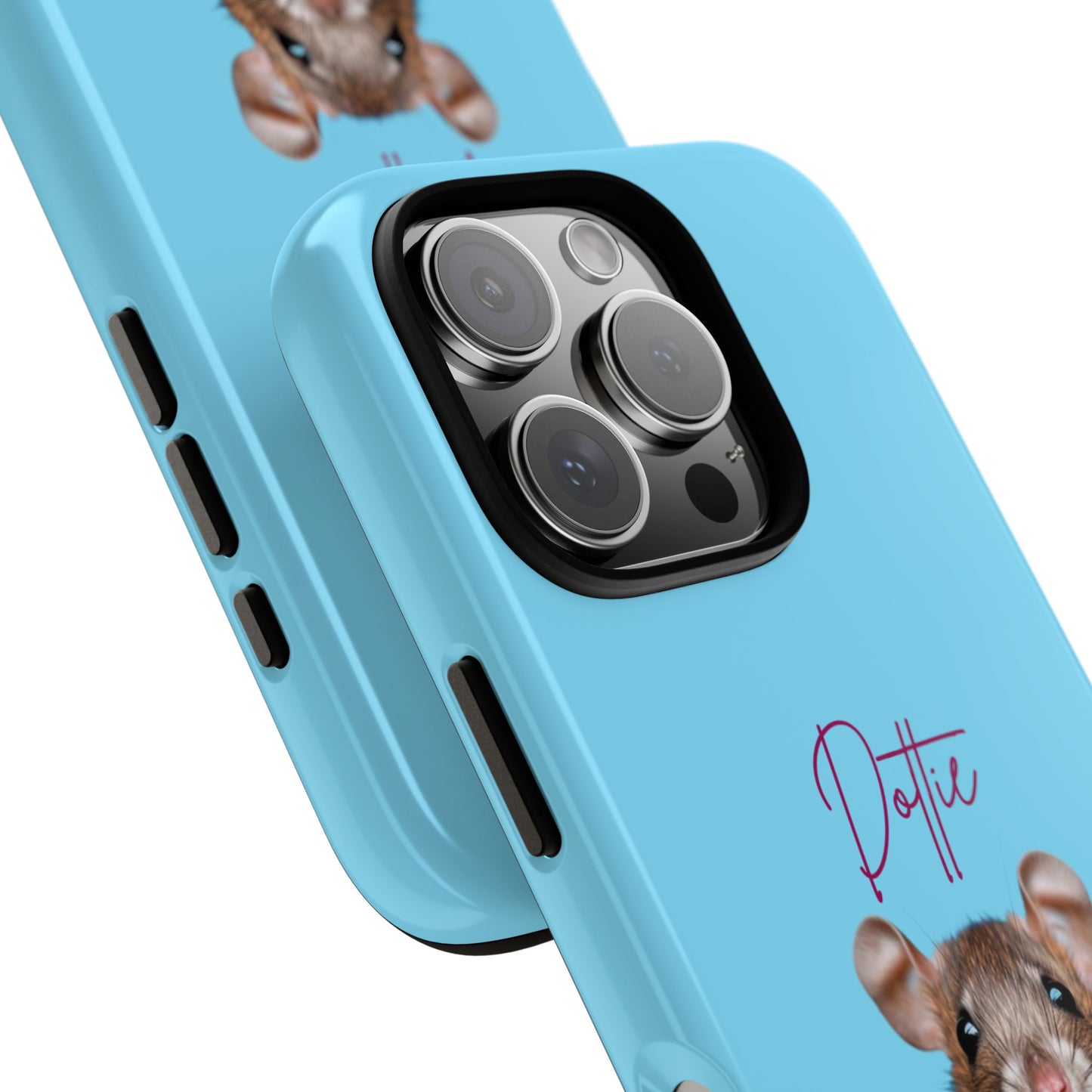 Customizable Pet Tough Phone Case Your Pet Photo or Digital Painting with Name_8 iPhone 16, 15 Pro Max, 15 Plus, Samsung S24 Ultra, Pixel 7