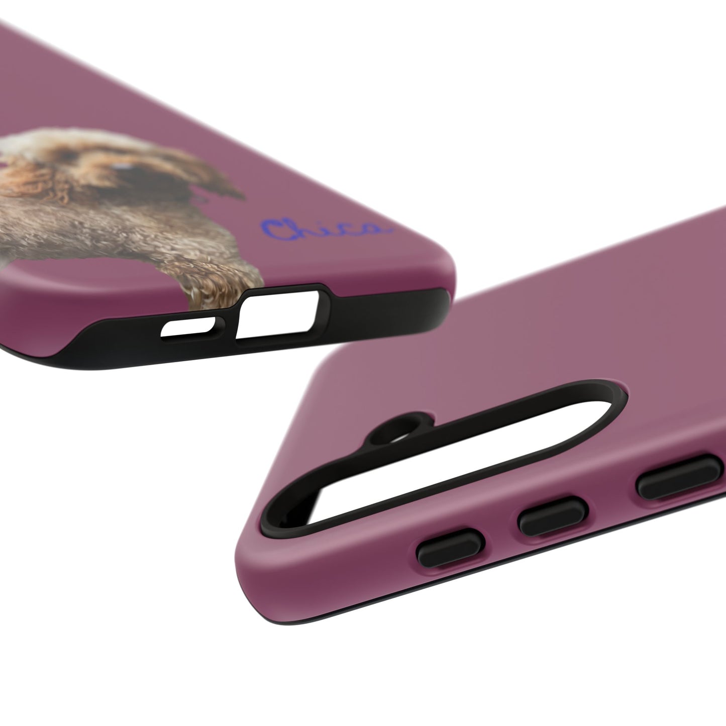 Customizable Pet Tough Phone Case Your Pet Photo or Digital Painting with Name_9 iPhone 16, 15 Pro Max, 15 Plus, Samsung S24 Ultra, Pixel 7