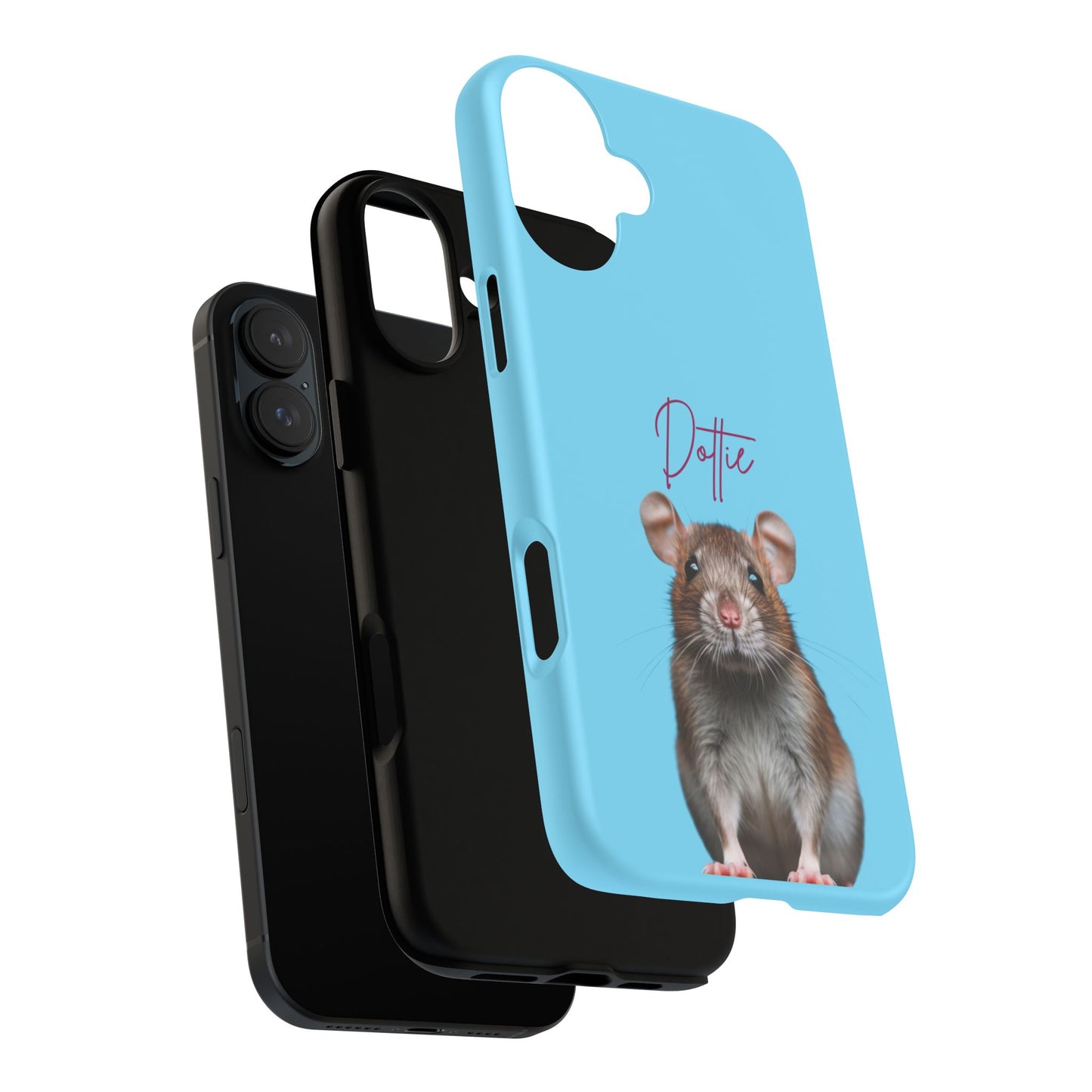 Customizable Pet Tough Phone Case Your Pet Photo or Digital Painting with Name_8 iPhone 16, 15 Pro Max, 15 Plus, Samsung S24 Ultra, Pixel 7