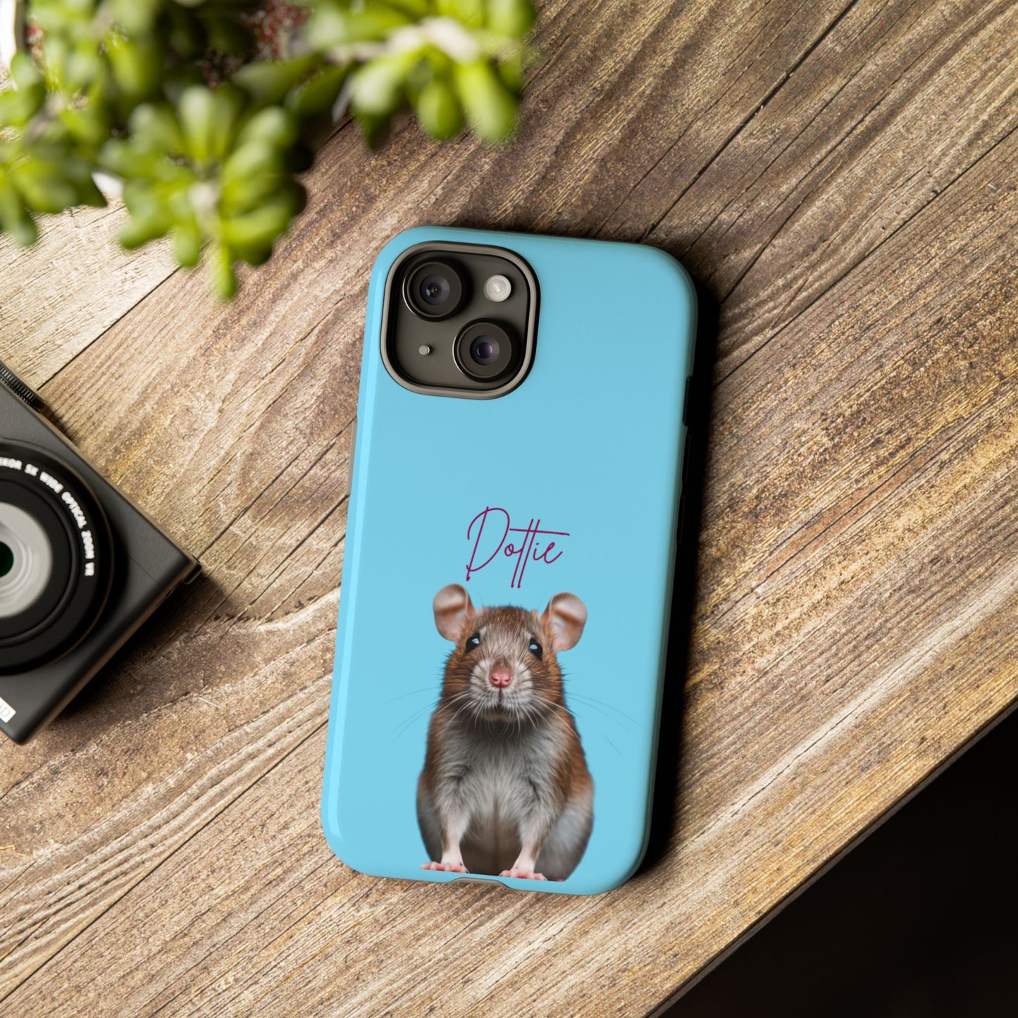Customizable Pet Tough Phone Case Your Pet Photo or Digital Painting with Name_8 iPhone 16, 15 Pro Max, 15 Plus, Samsung S24 Ultra, Pixel 7