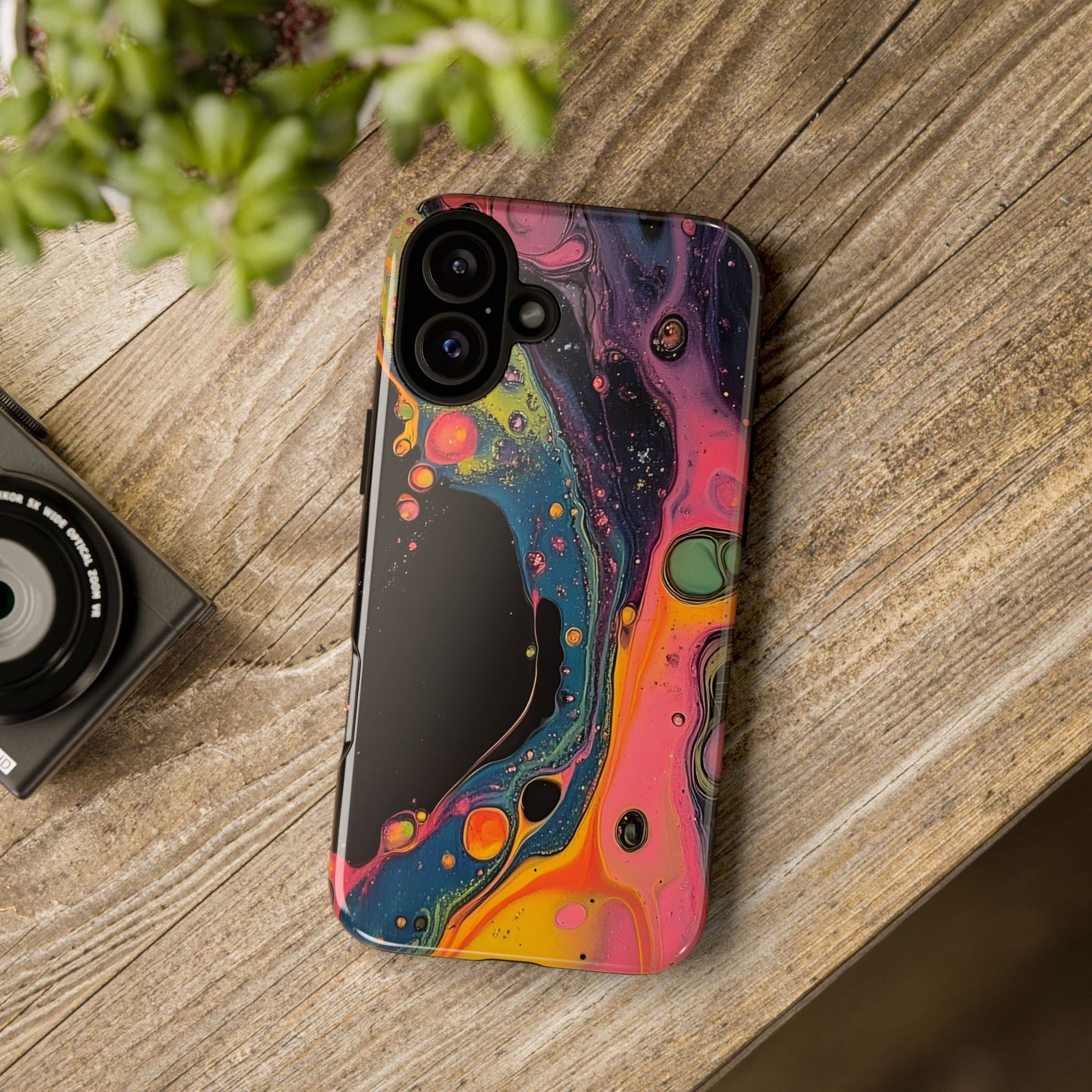 Psychedelic Modern Abstract_8 Customizable Tough Phone Case for iPhone 16, 15 Pro Max, Samsung S24 Ultra, Pixel 7 & more