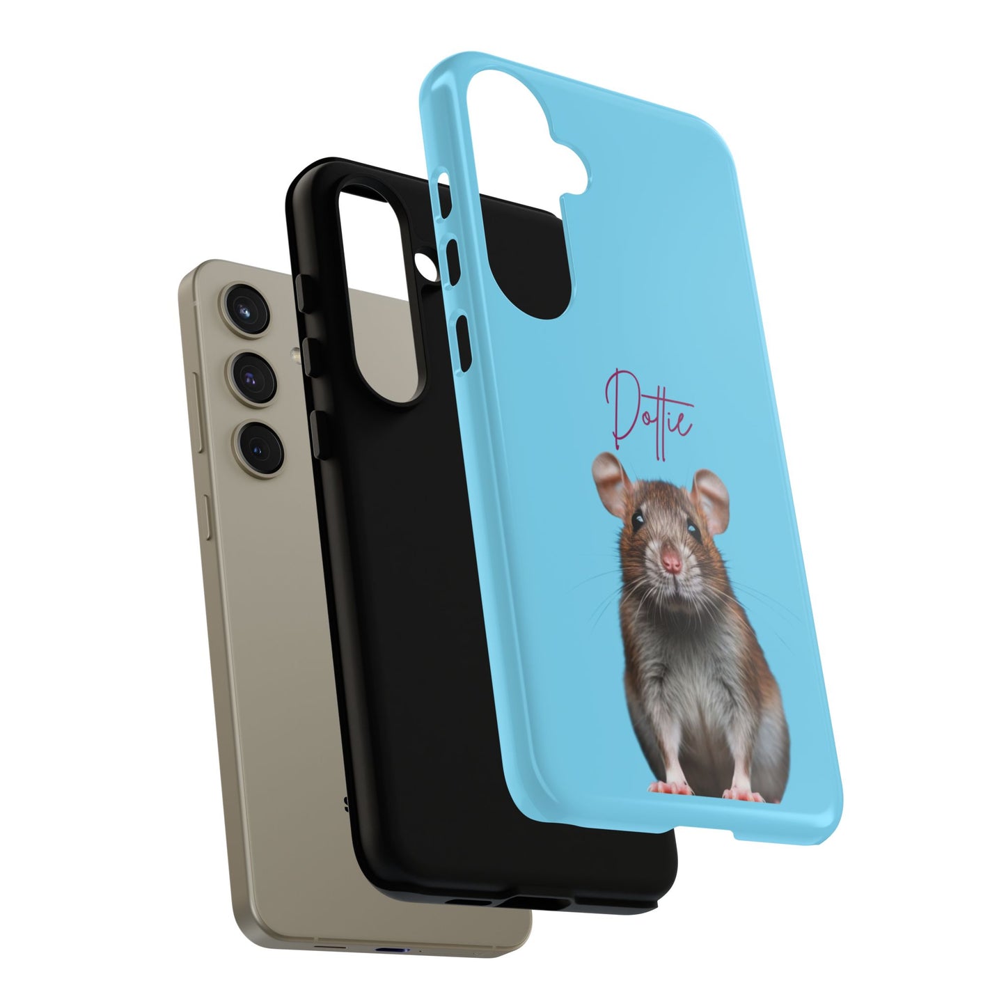 Customizable Pet Tough Phone Case Your Pet Photo or Digital Painting with Name_8 iPhone 16, 15 Pro Max, 15 Plus, Samsung S24 Ultra, Pixel 7