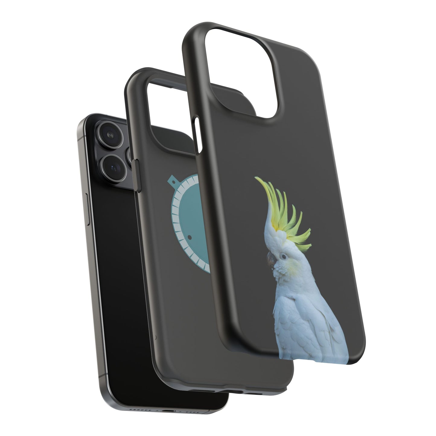 Sulphur Crested Cockatoo - Magnetic Impact-Resistant Phone Case - Fono Caso x EstebantheNatureman - Wildlife Case - Gift for Bird Lovers
