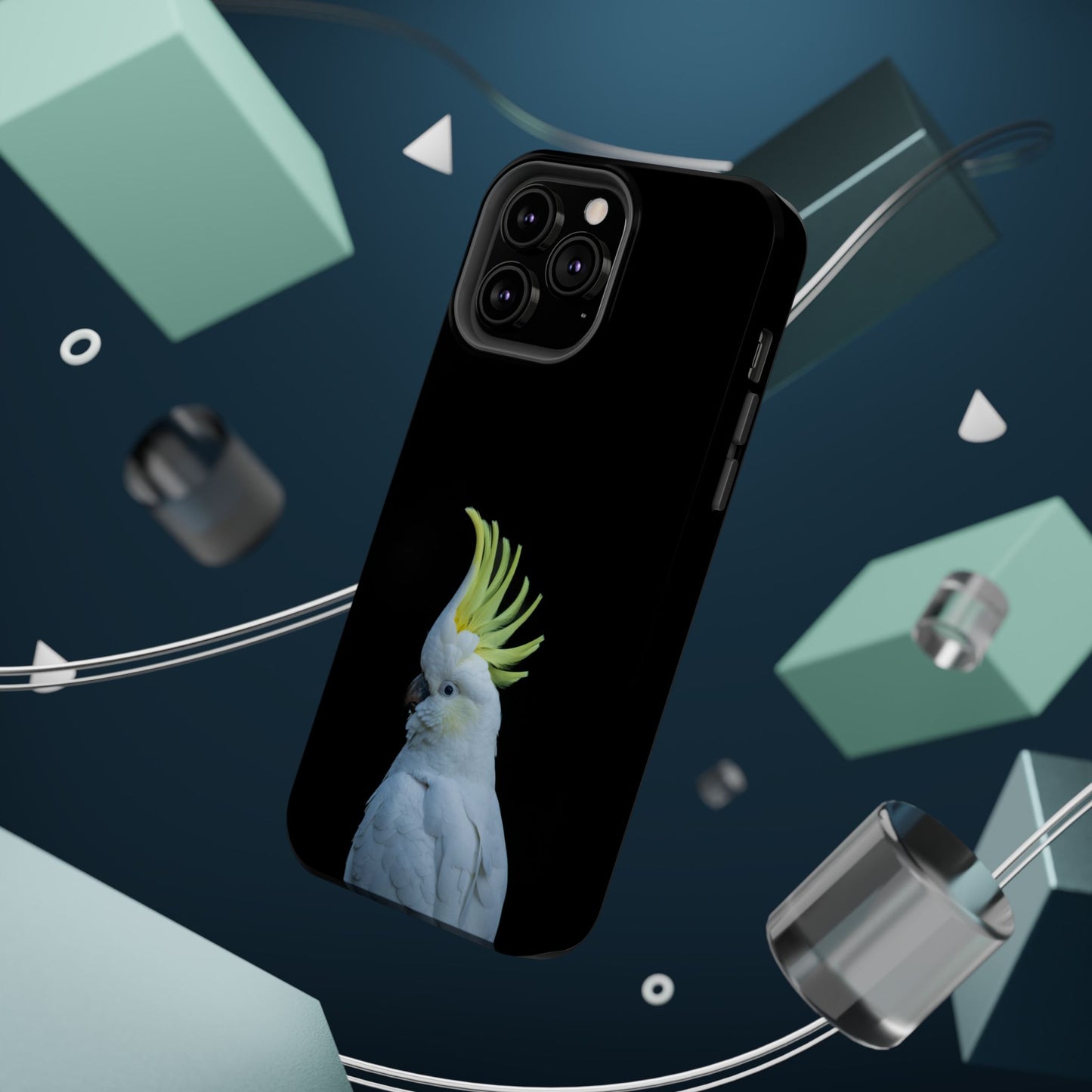 Sulphur Crested Cockatoo - Magnetic Impact-Resistant Phone Case - Fono Caso x EstebantheNatureman - Wildlife Case - Gift for Bird Lovers