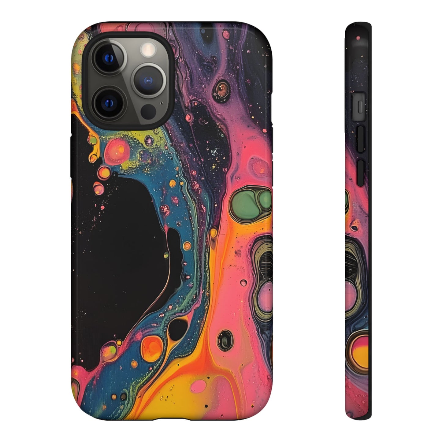 Psychedelic Modern Abstract_8 Customizable Tough Phone Case for iPhone 16, 15 Pro Max, Samsung S24 Ultra, Pixel 7 & more