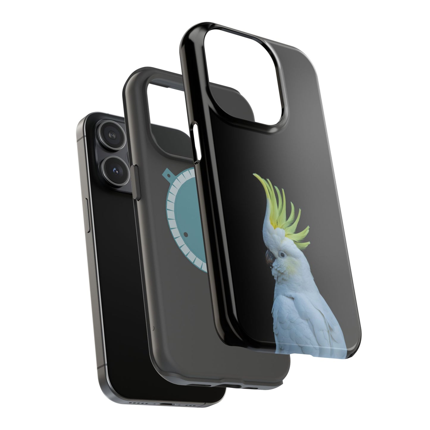 Sulphur Crested Cockatoo - Magnetic Impact-Resistant Phone Case - Fono Caso x EstebantheNatureman - Wildlife Case - Gift for Bird Lovers