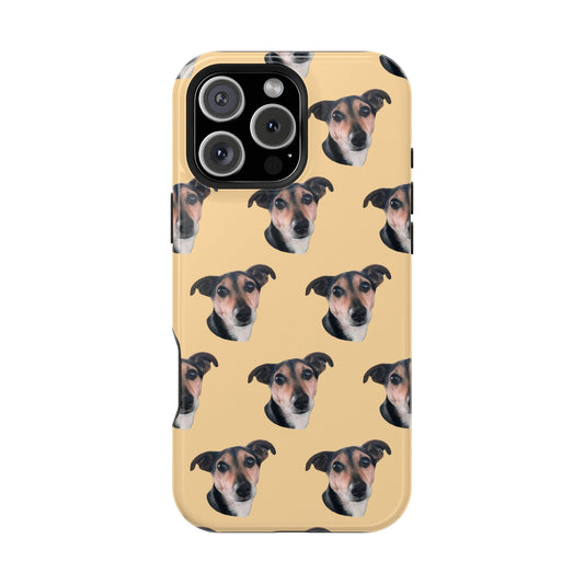 Customizable Magnetic Impact-Resistant Phone Case Your Pet Photo or Digital Painting with Name_10_iPhone 13 and up