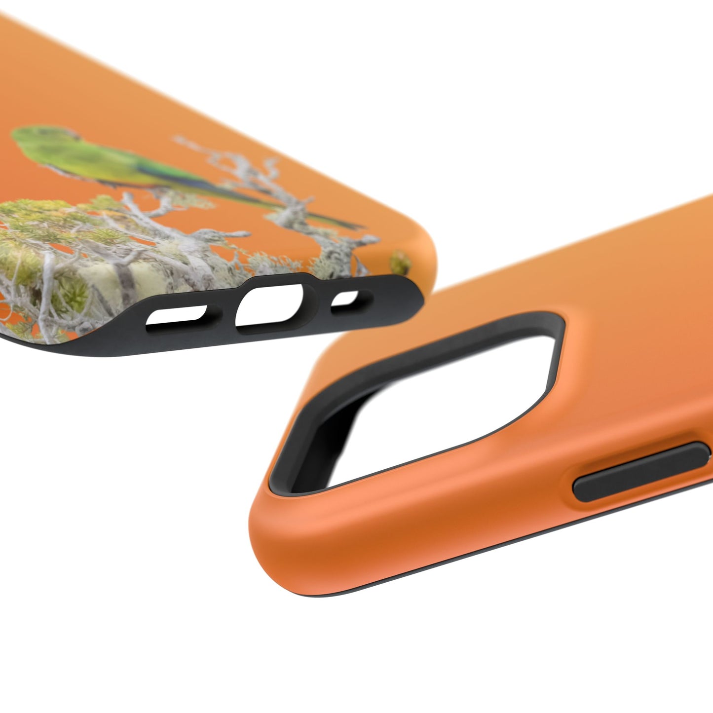 Orange-bellied Parrot - Magnetic Impact-Resistant Phone Case - Fono Caso x EstebantheNatureman - Wildlife Case - Gift for Bird Lovers