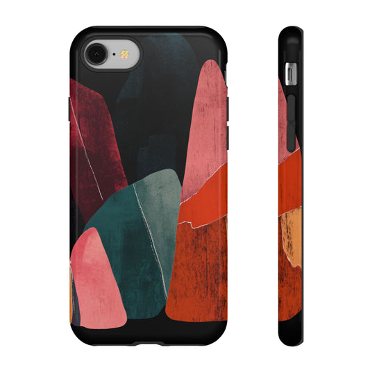 Colorful Abstract Organic Shapes_5 Customizable Tough Phone Case for iPhone 16, 15 Pro Max, Samsung S24 Ultra, Pixel 7 & more