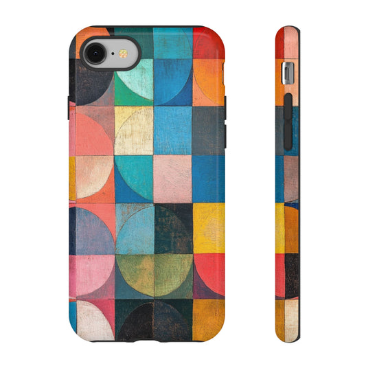 Mid-Century Modern Abstract_6 Customizable Tough Phone Case for iPhone 16, 15 Pro Max, Samsung S24 Ultra, Pixel 7 & more
