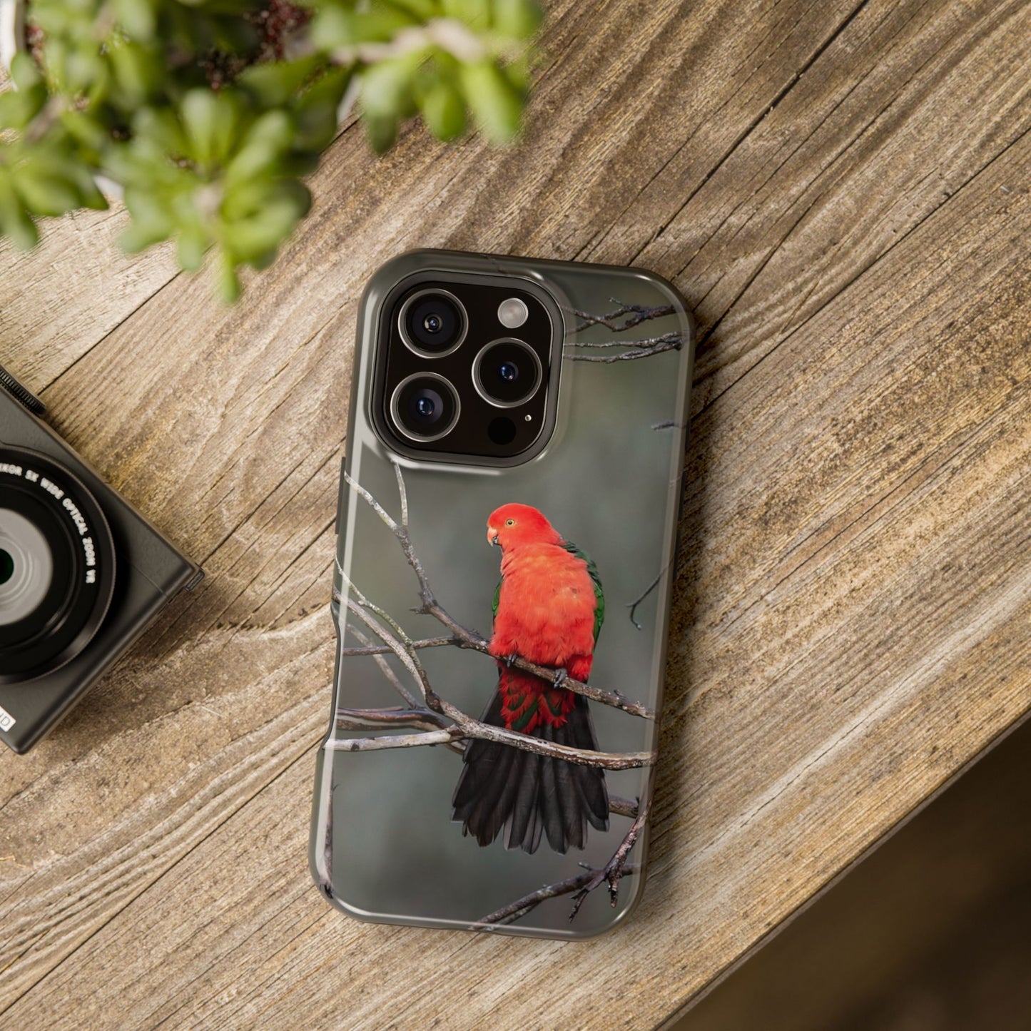 Australian King Parrot - Magnetic Impact-Resistant Case - Fono Caso x EstebantheNatureman - Wildlife Photography Case - Gift for Bird Lovers