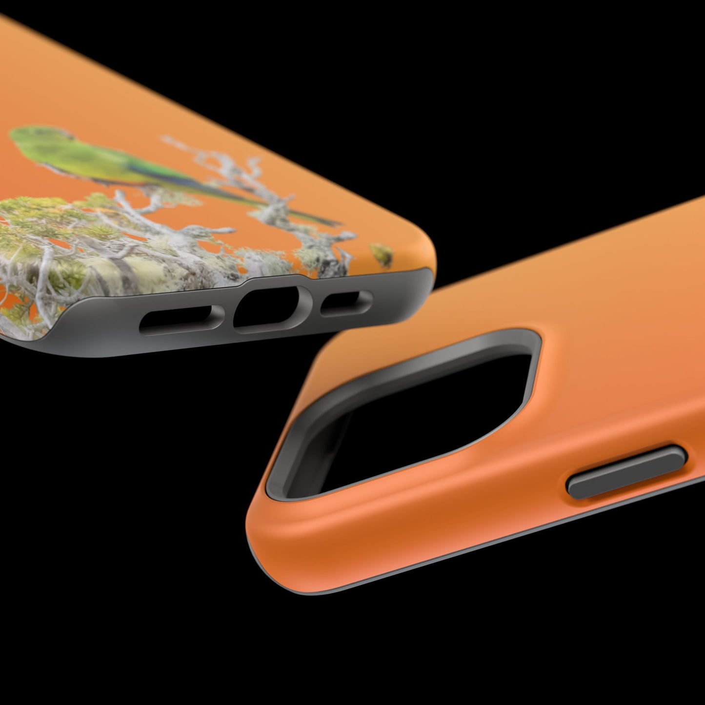 Orange-bellied Parrot - Magnetic Impact-Resistant Phone Case - Fono Caso x EstebantheNatureman - Wildlife Case - Gift for Bird Lovers
