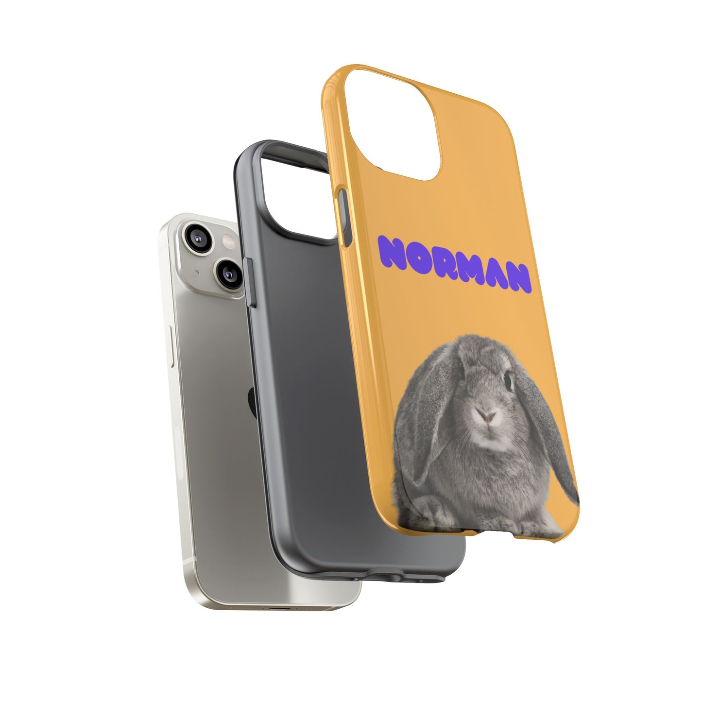 Customizable Pet Tough Phone Case Your Pet Photo or Digital Painting with Name_7