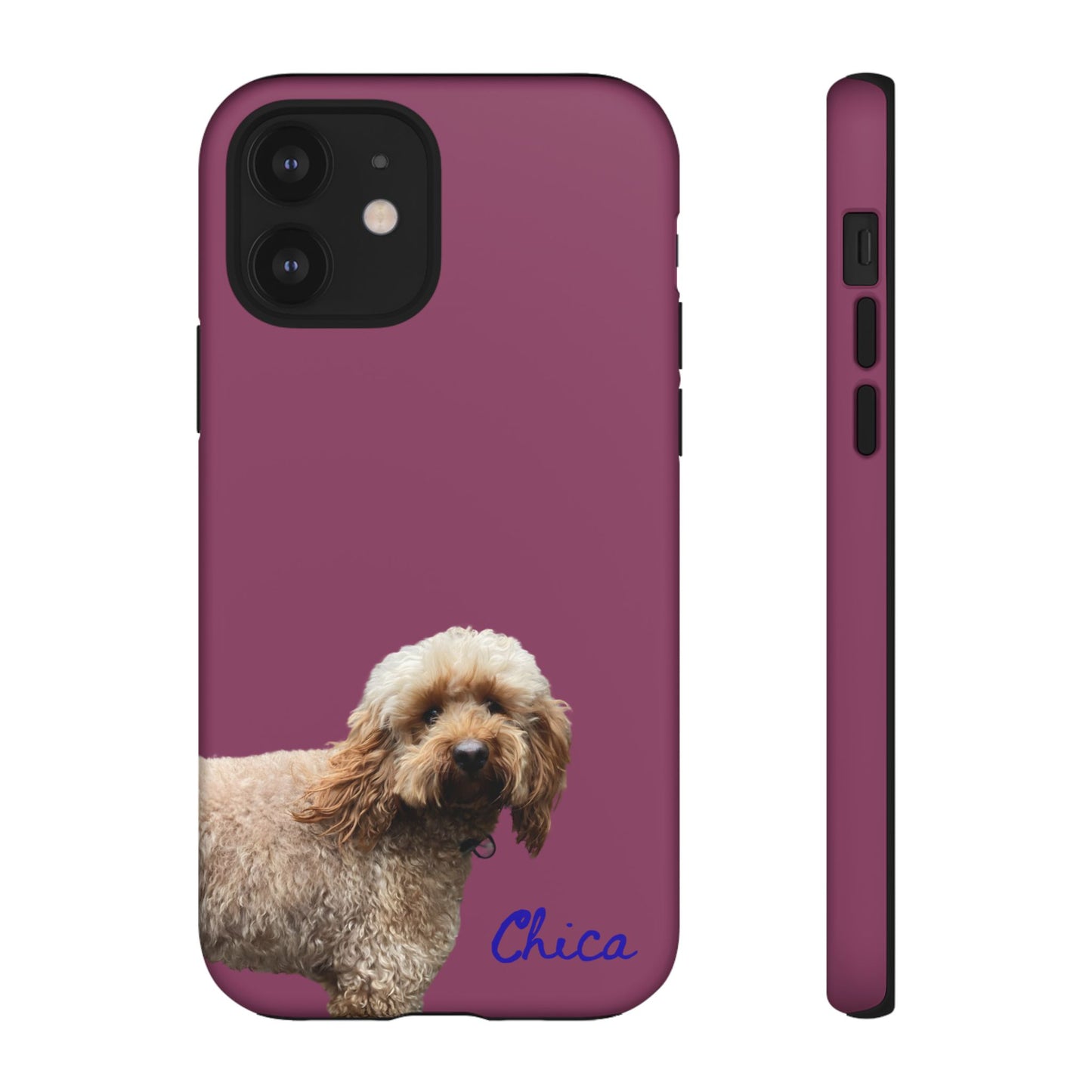 Customizable Pet Tough Phone Case Your Pet Photo or Digital Painting with Name_9 iPhone 16, 15 Pro Max, 15 Plus, Samsung S24 Ultra, Pixel 7