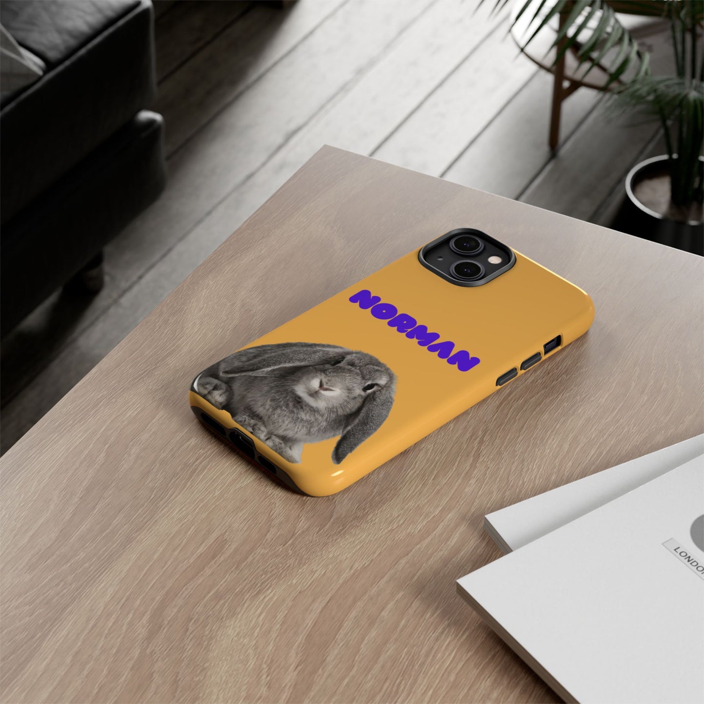 Customizable Pet Tough Phone Case Your Pet Photo or Digital Painting with Name_7