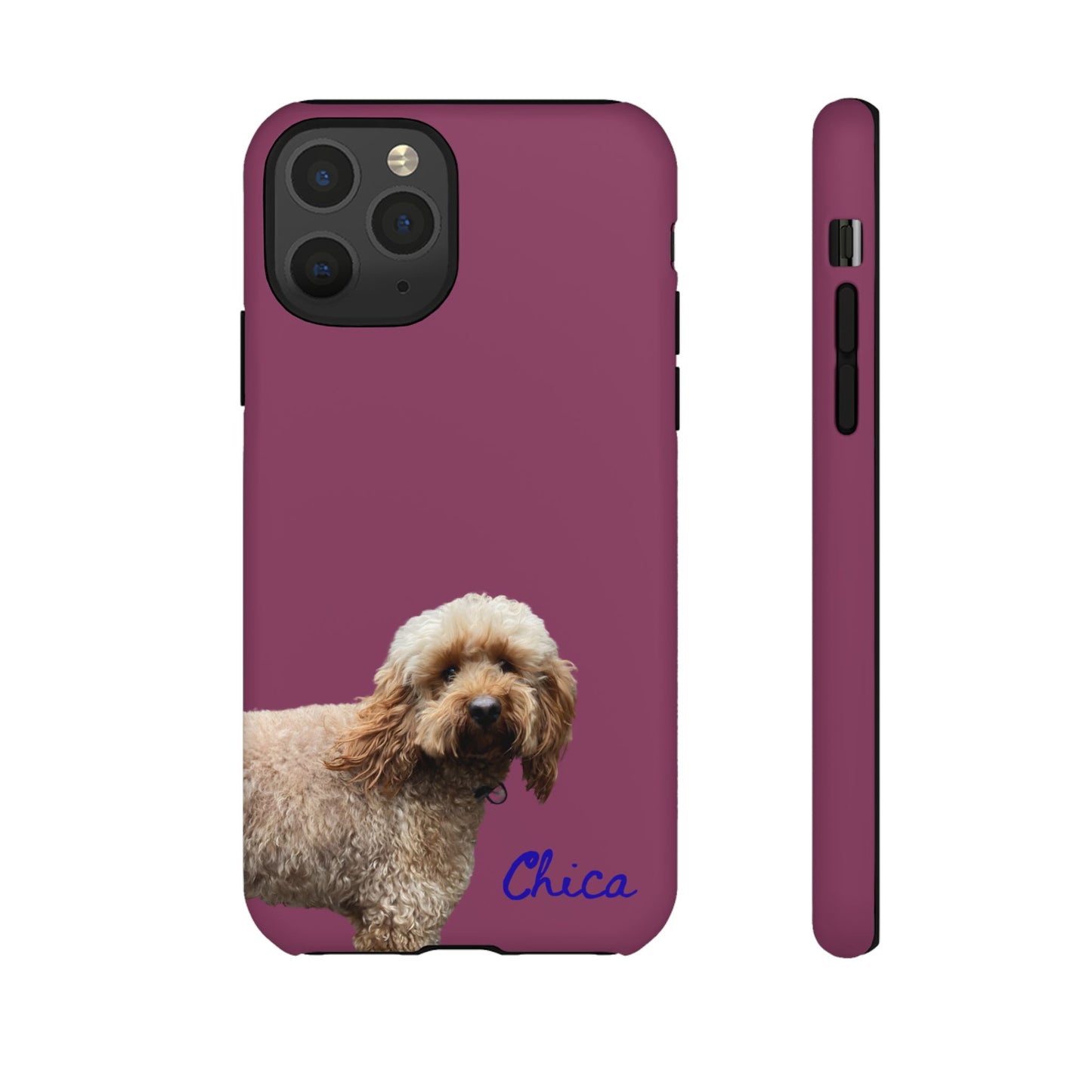 Customizable Pet Tough Phone Case Your Pet Photo or Digital Painting with Name_9 iPhone 16, 15 Pro Max, 15 Plus, Samsung S24 Ultra, Pixel 7