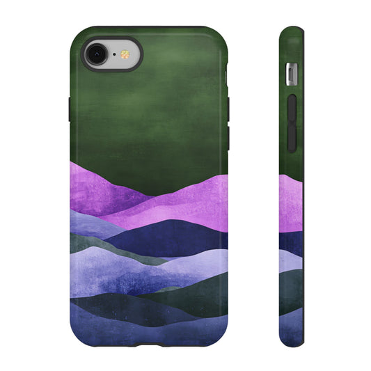 Water Color Abstract Landscape_4 Customizable Tough Phone Case for iPhone 16, 15 Pro Max, Samsung S24 Ultra, Pixel 7 & more