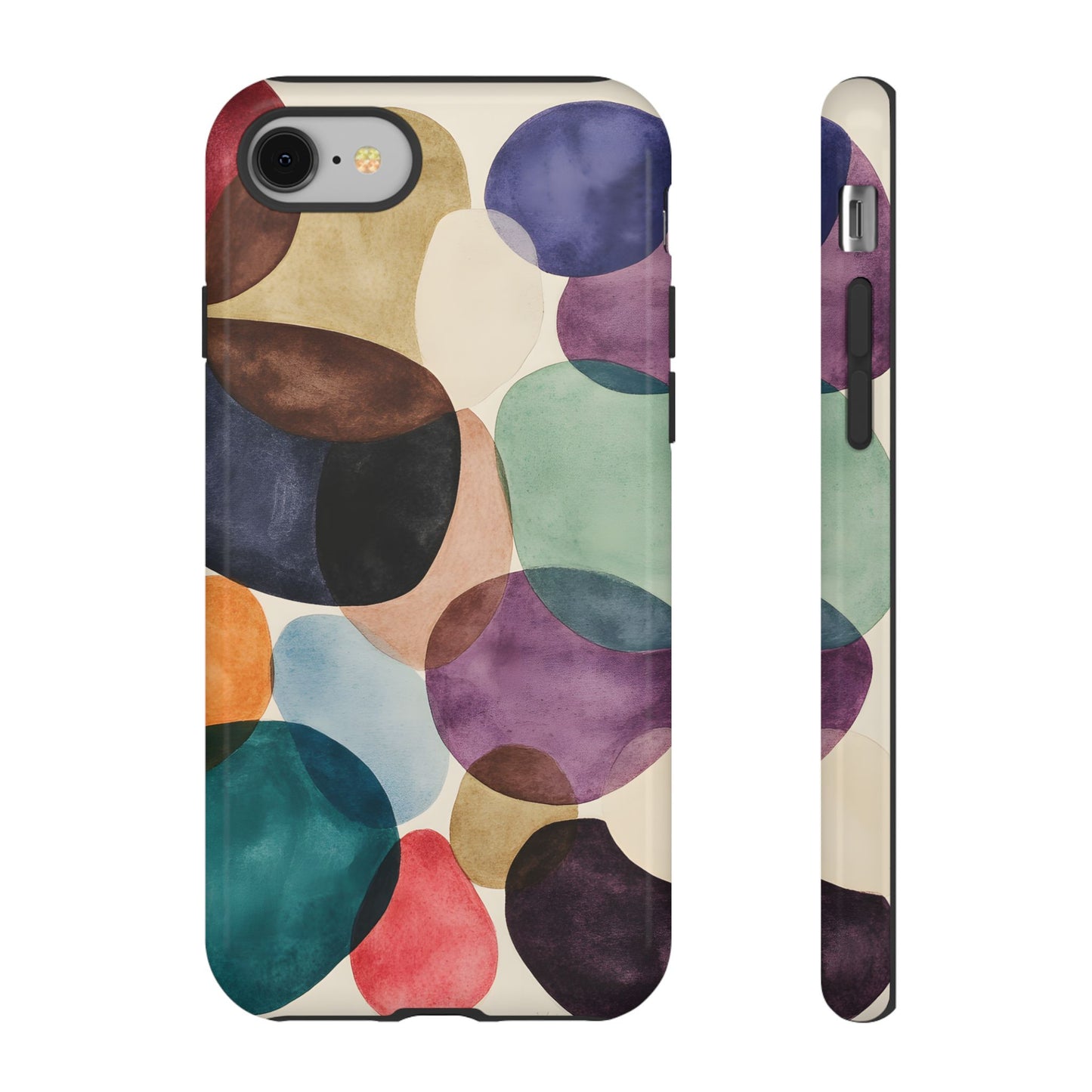 Colorful Abstract Organic Shapes_22 Customizable Tough Phone Case for iPhone 16, 15 Pro Max, Samsung S24 Ultra, Pixel 7 & more