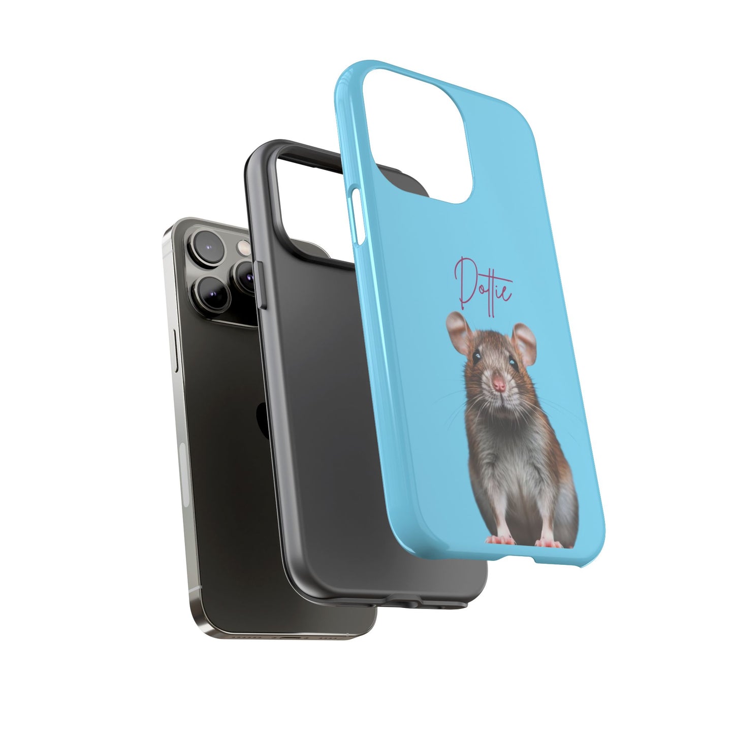 Customizable Pet Tough Phone Case Your Pet Photo or Digital Painting with Name_8 iPhone 16, 15 Pro Max, 15 Plus, Samsung S24 Ultra, Pixel 7