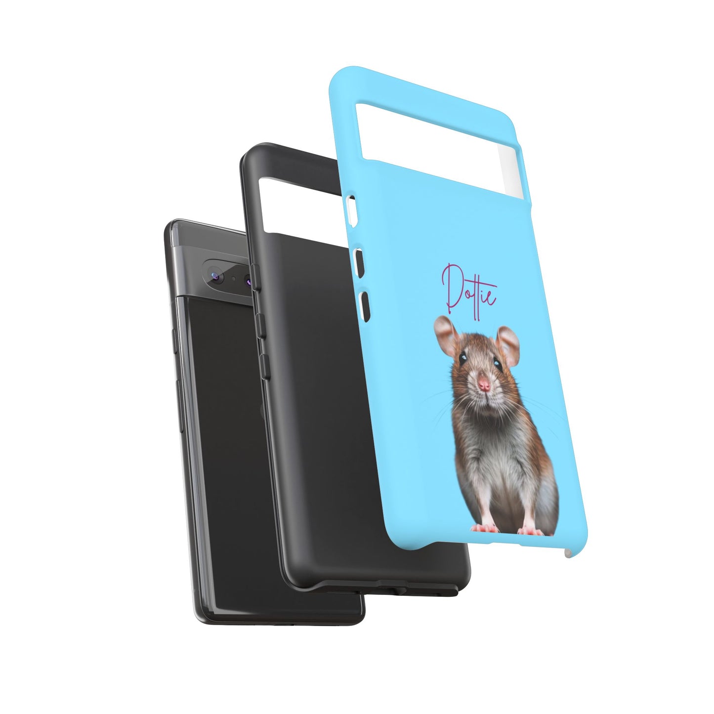 Customizable Pet Tough Phone Case Your Pet Photo or Digital Painting with Name_8 iPhone 16, 15 Pro Max, 15 Plus, Samsung S24 Ultra, Pixel 7