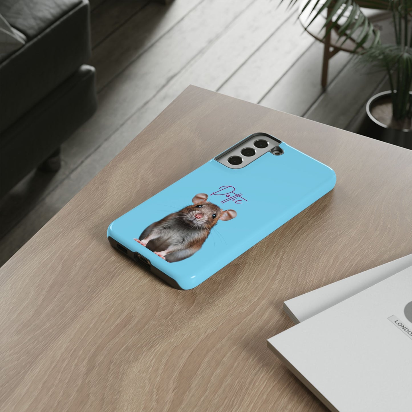 Customizable Pet Tough Phone Case Your Pet Photo or Digital Painting with Name_8 iPhone 16, 15 Pro Max, 15 Plus, Samsung S24 Ultra, Pixel 7