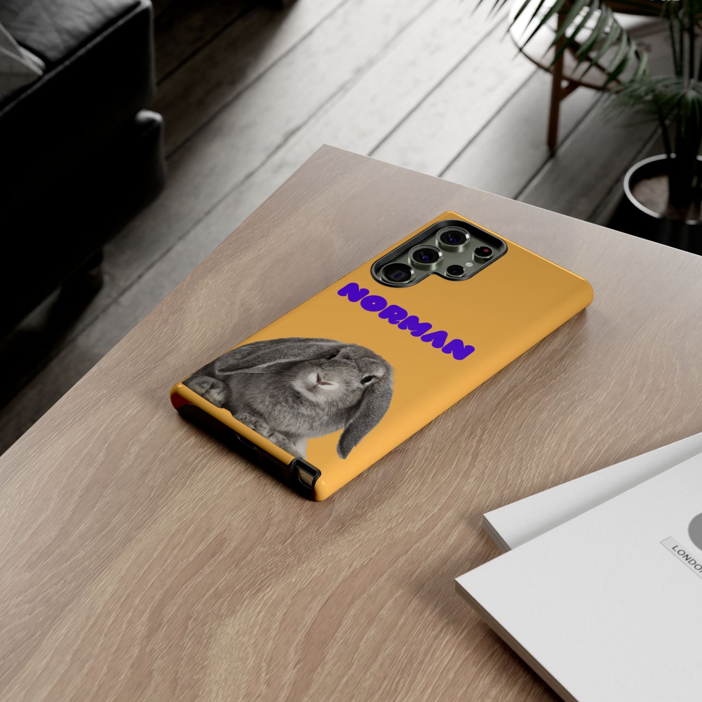 Customizable Pet Tough Phone Case Your Pet Photo or Digital Painting with Name_7