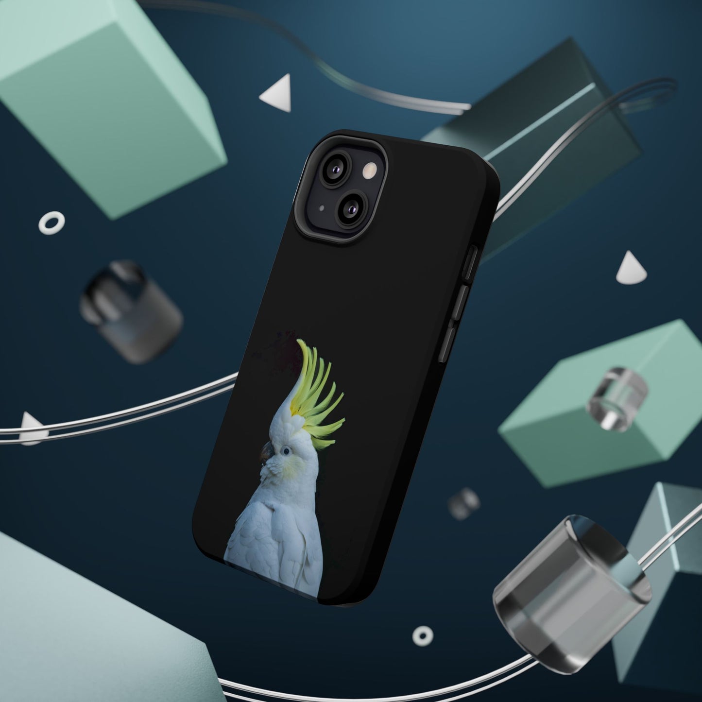 Sulphur Crested Cockatoo - Magnetic Impact-Resistant Phone Case - Fono Caso x EstebantheNatureman - Wildlife Case - Gift for Bird Lovers