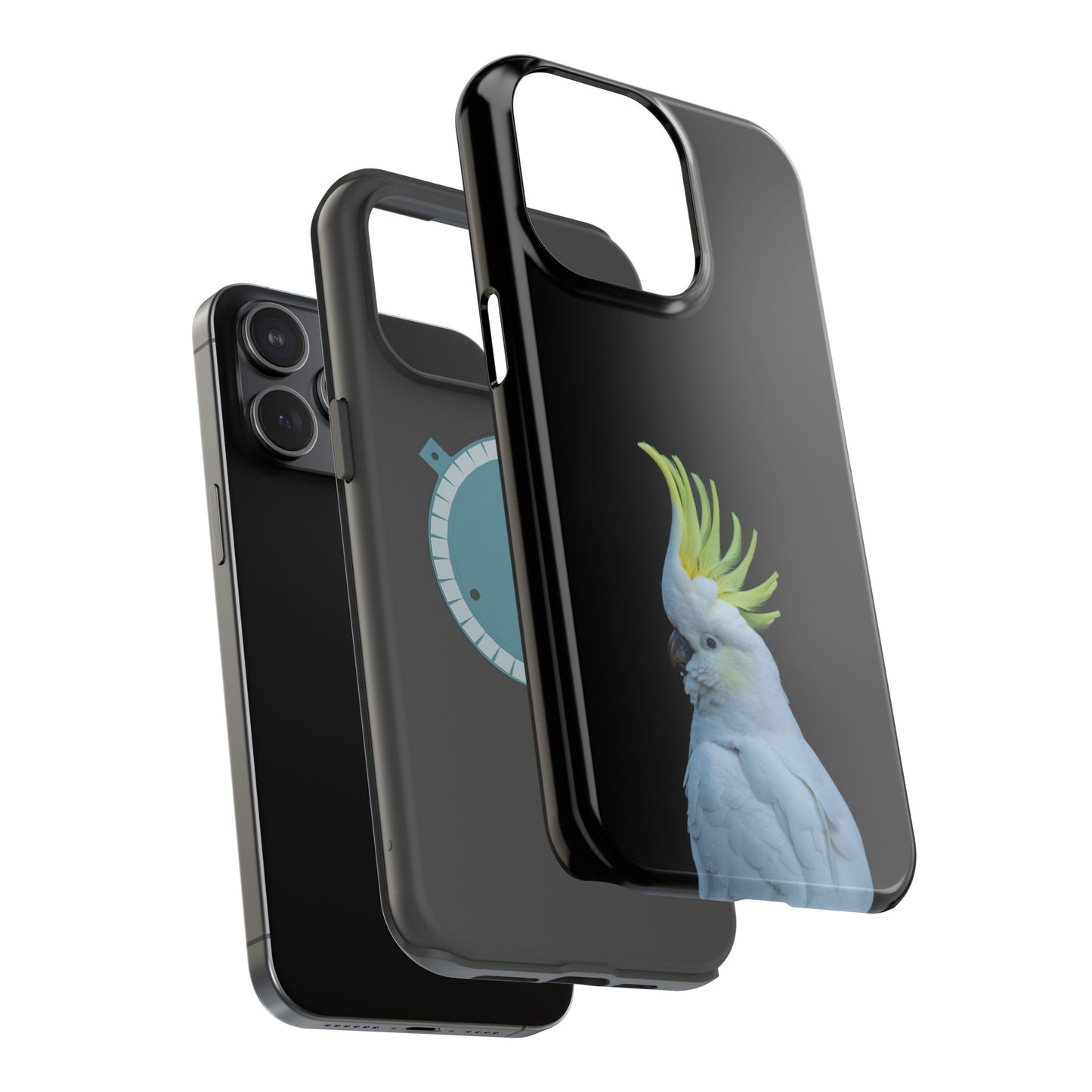 Sulphur Crested Cockatoo - Magnetic Impact-Resistant Phone Case - Fono Caso x EstebantheNatureman - Wildlife Case - Gift for Bird Lovers