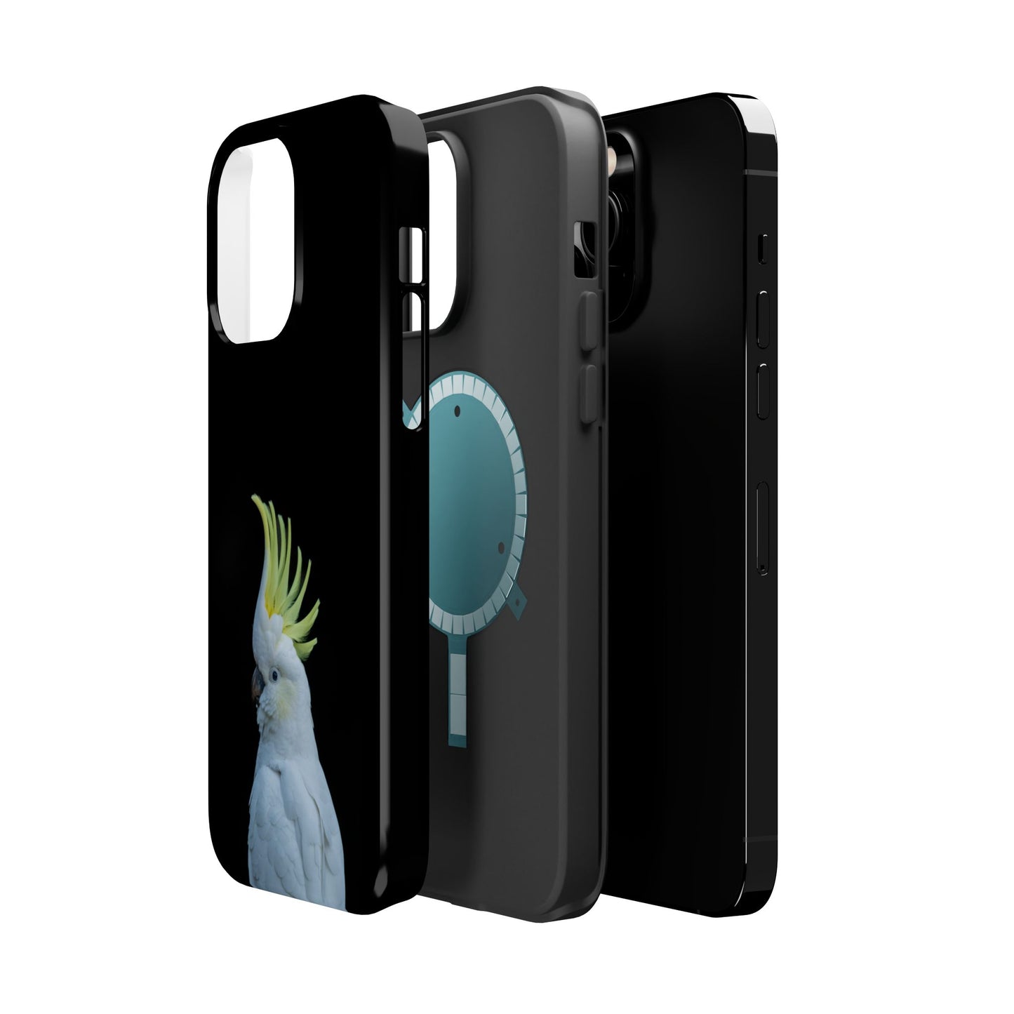 Sulphur Crested Cockatoo - Magnetic Impact-Resistant Phone Case - Fono Caso x EstebantheNatureman - Wildlife Case - Gift for Bird Lovers