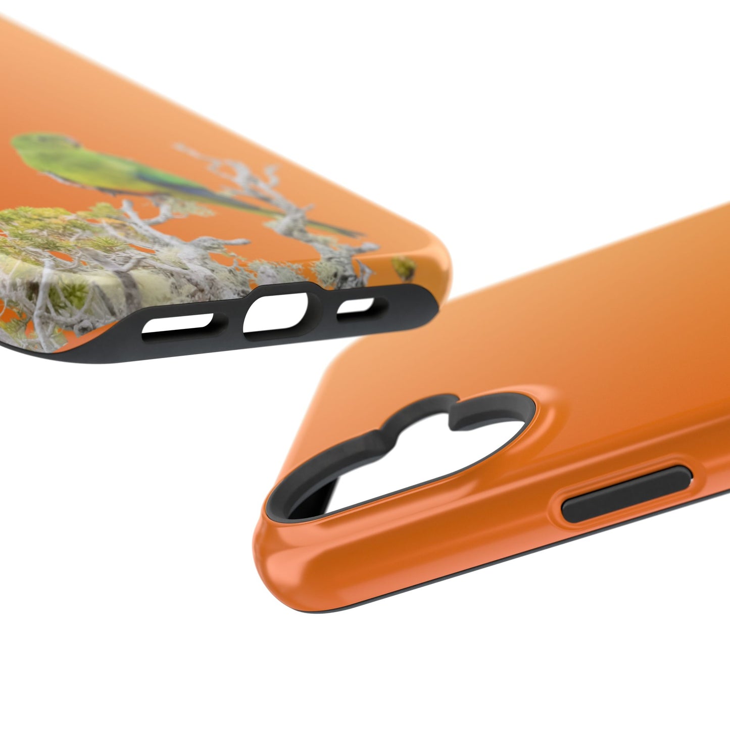 Orange-bellied Parrot - Magnetic Impact-Resistant Phone Case - Fono Caso x EstebantheNatureman - Wildlife Case - Gift for Bird Lovers