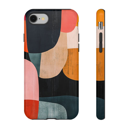 Colorful Modern Abstract_15 Customizable Tough Phone Case for iPhone 16, 15 Pro Max, Samsung S24 Ultra, Pixel 7 & more